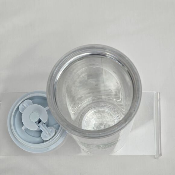 Starbucks Tumbler Platinum Bubbles White 2020 Acrylic 16oz New - Picture 2 of 7